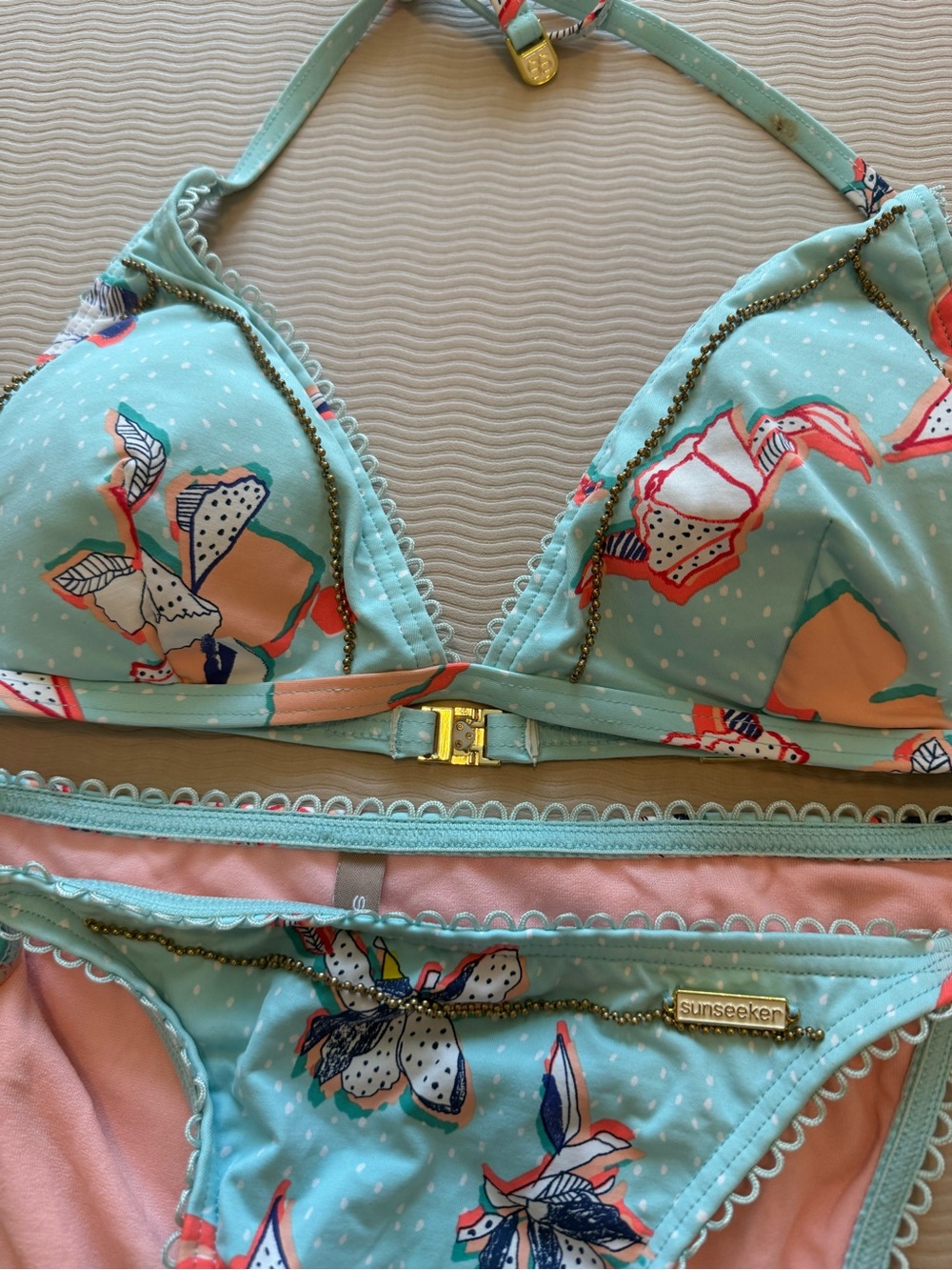 Sunseeker Aqua Floral Bikini Set